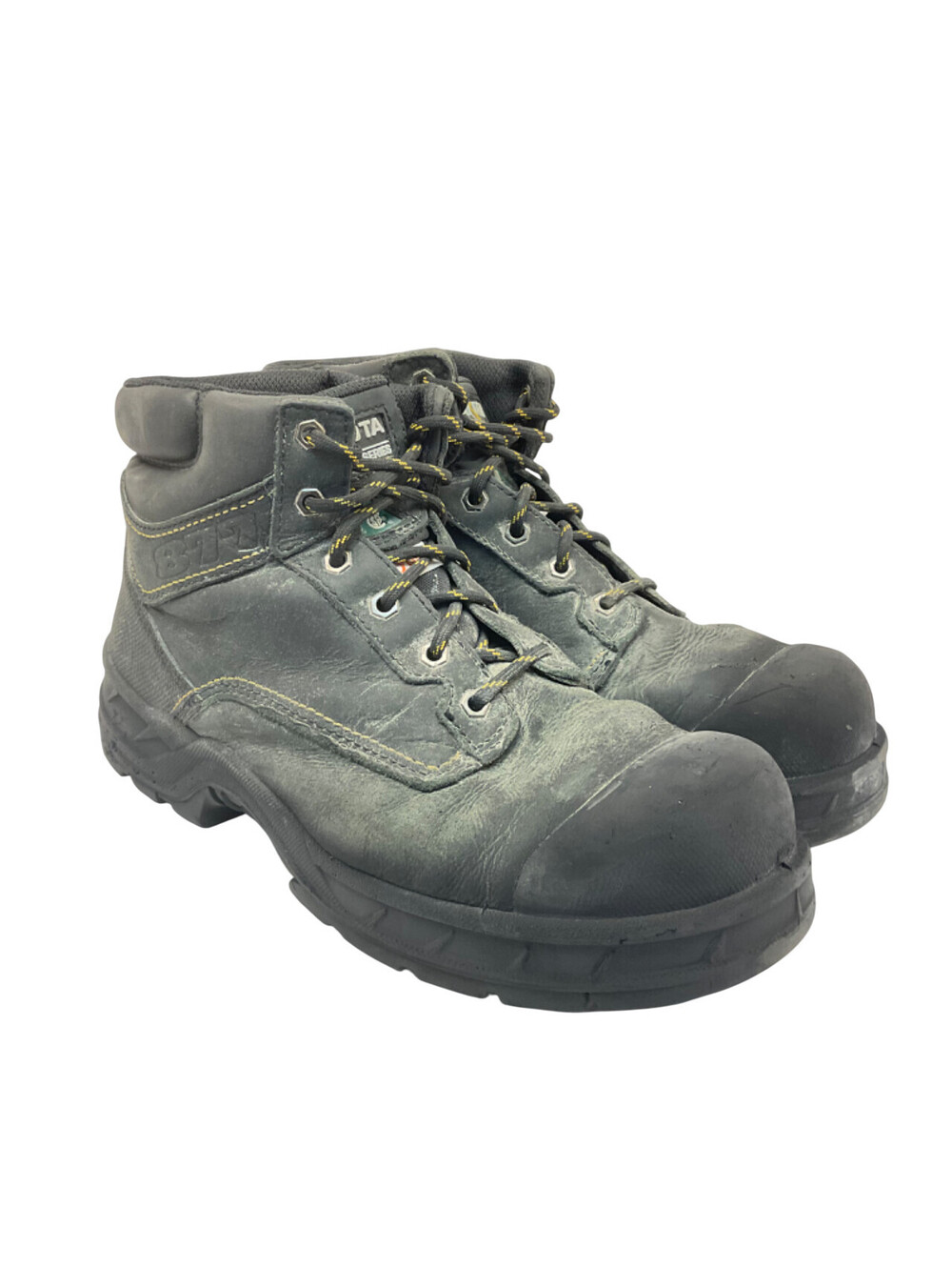 DAKOTA Men's 6'' 877 STEEL TOE STEEL PLATE Work Boots Black Size 10M